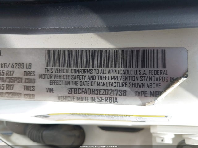 ZFBCFADH3EZ021738 Fiat 500L TREKKING