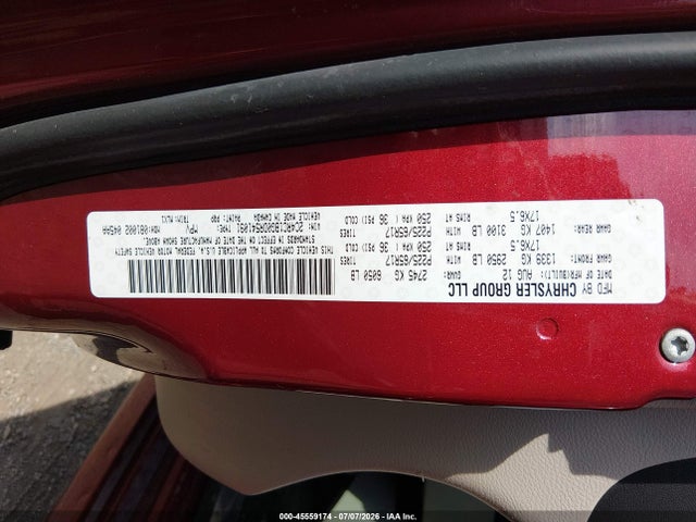 Продажа на аукционе авто 2013 Chrysler Town & Country Touring, vin: 2C4RC1BG0DR541091, номер лота: 45559174