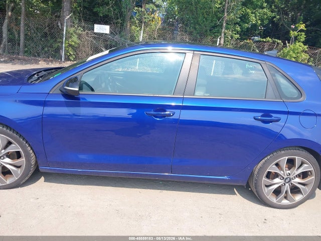 2019 Hyundai Elantra Gt N Line მანქანა იყიდება აუქციონზე, vin: KMHH55LC7KU104550, აუქციონის ნომერი: 45559183