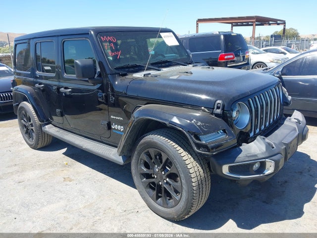 2021 Jeep Wrangler 4xe Unlimited Sahara 4x4 მანქანა იყიდება აუქციონზე, vin: 1C4JJXP63MW776730, აუქციონის ნომერი: 45559193