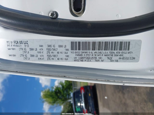 Aukcja sprzedaży 2016 Ram 1500 Tradesman, vin: 1C6RR7FG9GS125739, numer aukcji: 45559530