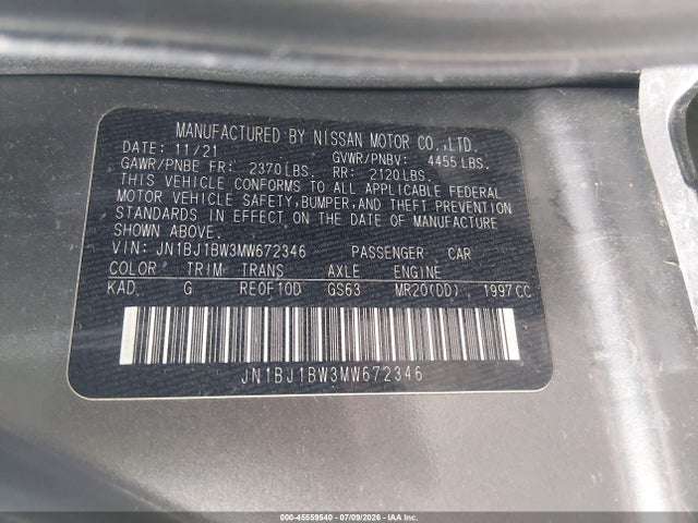 45559540 :رقم المزاد ، JN1BJ1BW3MW672346 vin ، 2021 Nissan Rogue Sport Sv Awd Xtronic Cvt مزاد بيع