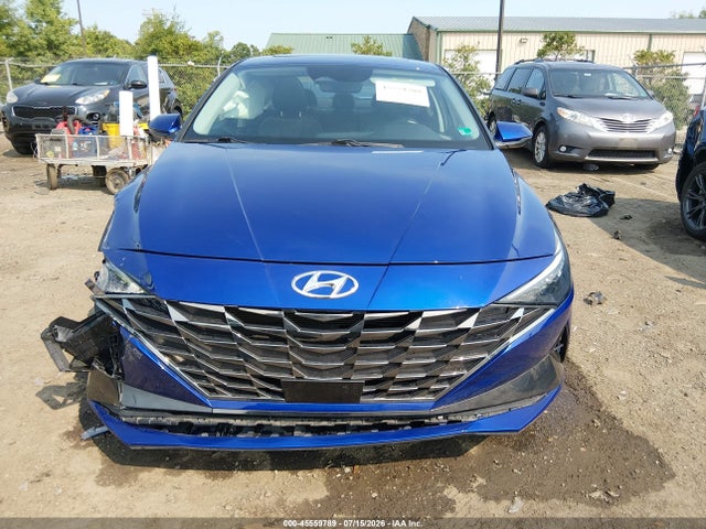 2022 Hyundai Elantra Limited მანქანა იყიდება აუქციონზე, vin: 5NPLP4AG1NH072959, აუქციონის ნომერი: 45559789