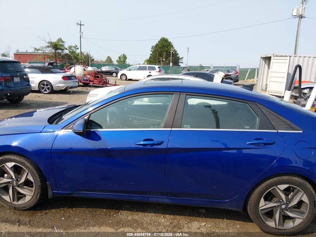 2022 Hyundai Elantra Limited მანქანა იყიდება აუქციონზე, vin: 5NPLP4AG1NH072959, აუქციონის ნომერი: 45559789