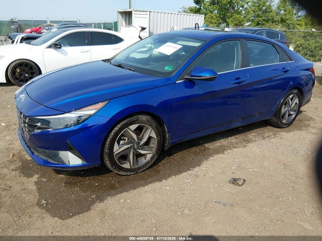 2022 Hyundai Elantra Limited მანქანა იყიდება აუქციონზე, vin: 5NPLP4AG1NH072959, აუქციონის ნომერი: 45559789