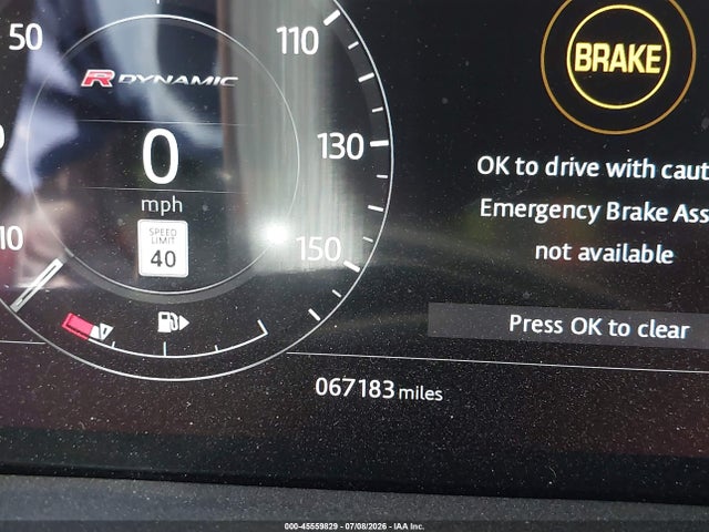 2020 Land Rover Range Rover Velar P250 R-dynamic S მანქანა იყიდება აუქციონზე, vin: SALYK2EX5LA257886, აუქციონის ნომერი: 45559829