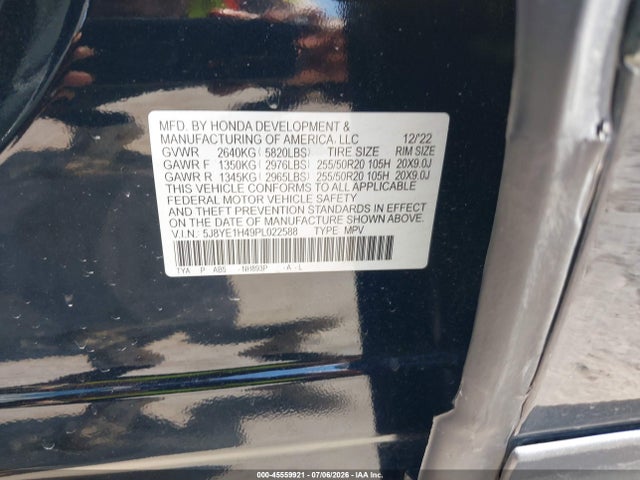 Продажа на аукционе авто 2023 Acura Mdx Technology Package, vin: 5J8YE1H49PL022588, номер лота: 45559921