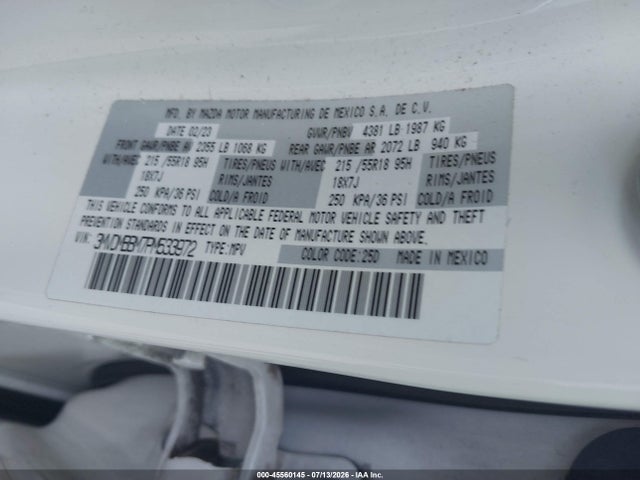 Продажа на аукционе авто 2023 Mazda Cx-30 2.5 S Select, vin: 3MVDMBBM7PM533972, номер лота: 45560145