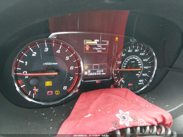 45560151 :رقم المزاد ، JF1VA1A69L9827867 vin ، 2020 Subaru Wrx مزاد بيع