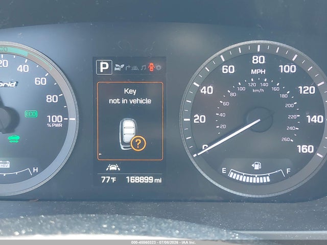 2017 Hyundai Sonata Hybrid Limited მანქანა იყიდება აუქციონზე, vin: KMHE34L1XHA056117, აუქციონის ნომერი: 45560323