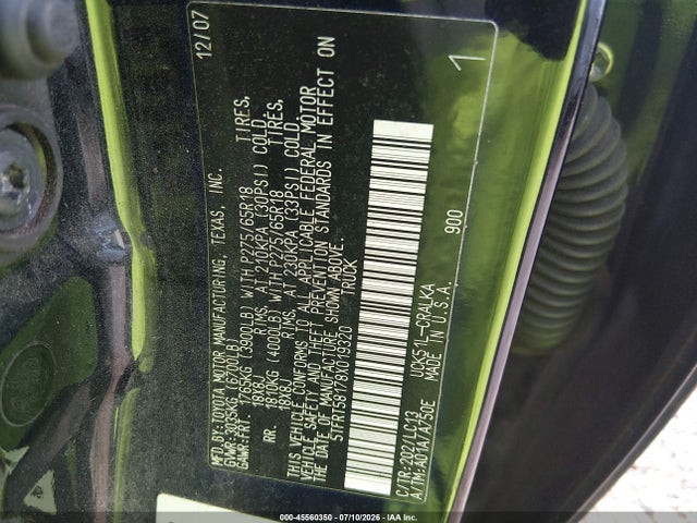 Продаж на аукціоні авто 2008 Toyota Tundra Limited 4.7l V8, vin: 5TFRT58178X019320, номер лоту: 45560350