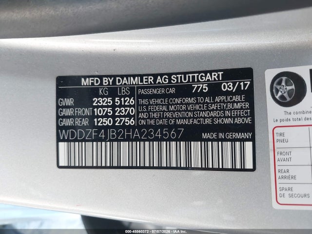 Mercedes-Benz E 300 2017 WDDZF4JB2HA234567 Image 9