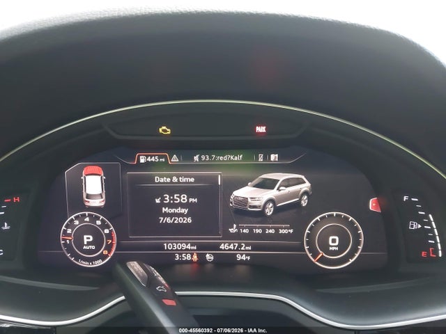 Продажа на аукционе авто 2018 Audi Q7 3.0t Premium, vin: WA1VAAF76JD038575, номер лота: 45560392