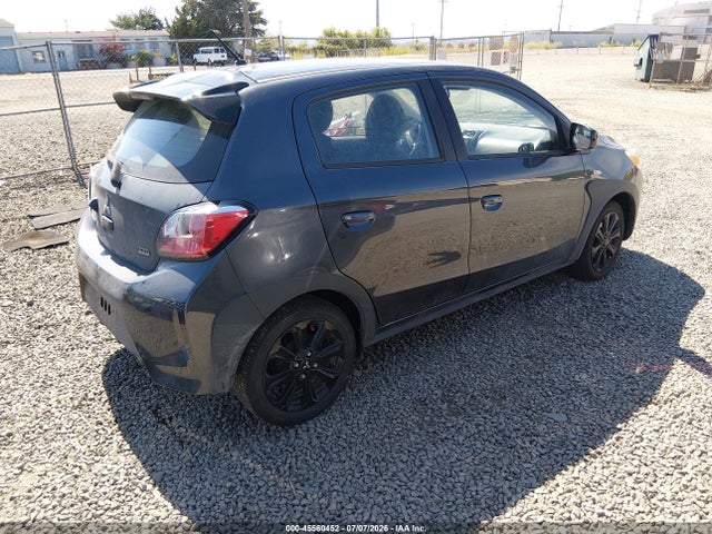 2024 Mitsubishi Mirage Black Edition მანქანა იყიდება აუქციონზე, vin: ML32AWHJXRH030078, აუქციონის ნომერი: 45560452