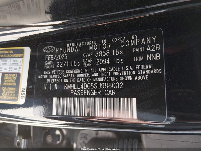 Hyundai ELANTRA SE 2025 KMHLL4DG5SU988032 Image 9