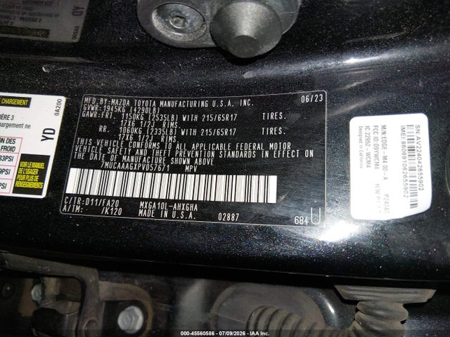 Toyota Corolla Cross Le 2023 7MUCAAAGXPV057671 Image 9