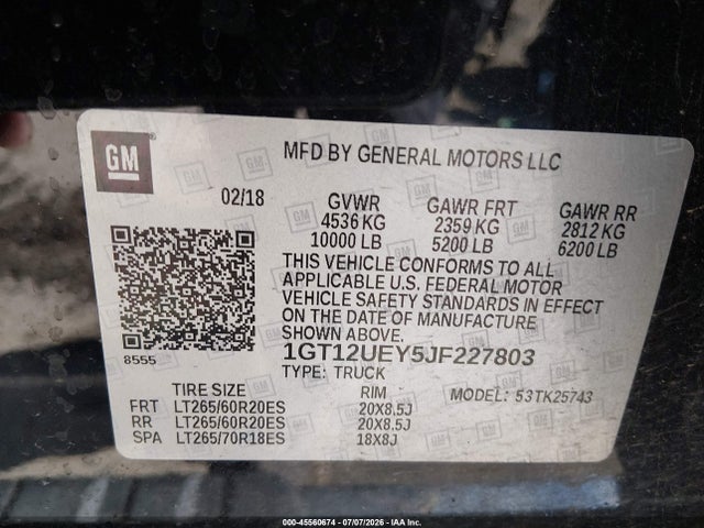 GMC Sierra 2500hd Denali 2018 1GT12UEY5JF227803 Image 9