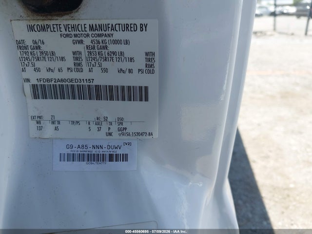 Ford F-250 2016 1FDBF2A60GED31157 Image 9