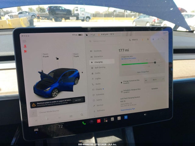 Продаж на аукціоні авто 2021 Tesla Model Y Long Range Dual Motor All-wheel Drive, vin: 5YJYGDEEXMF213782, номер лоту: 45560708