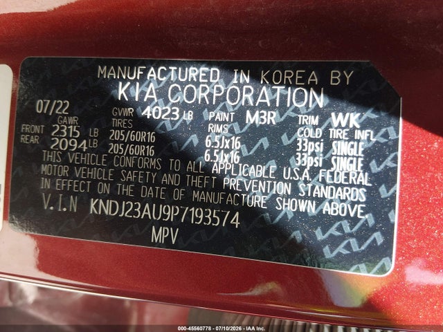 KIA SOUL LX 2023 KNDJ23AU9P7193574 Image 9