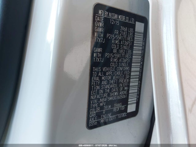 Nissan Juke Sv 2016 JN8AF5MR0GT605061 Image 9
