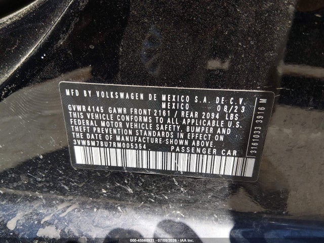 3VWBM7BU7RM005354 Volkswagen Jetta 1.5t Sport
