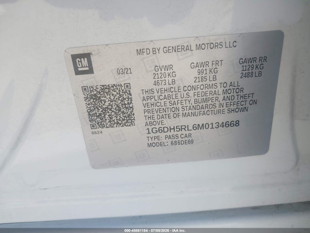 Cadillac Ct4 V-series 2021 1G6DH5RL6M0134668 Image 9