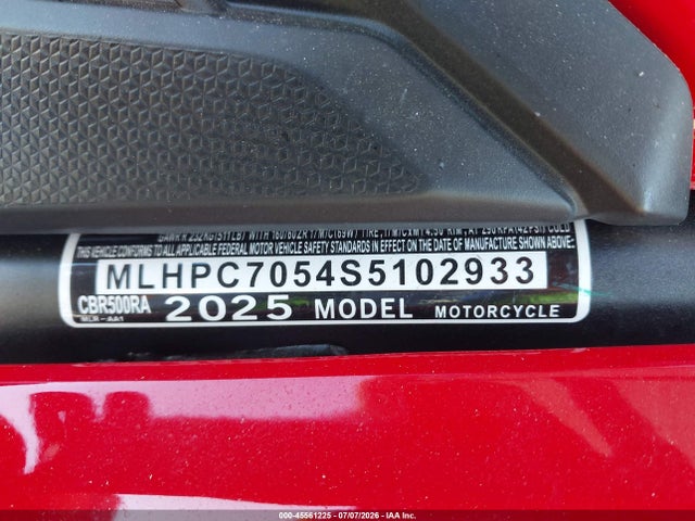 Honda Cbr500 Ra 2025 MLHPC7054S5102933 Image 10