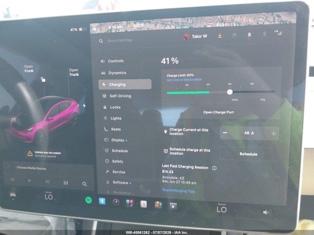 Продаж на аукціоні авто 2020 Tesla Model 3 Long Range Dual Motor All-wheel Drive, vin: 5YJ3E1EB9LF617126, номер лоту: 45561262