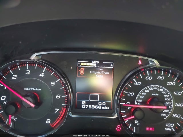 Aukcja sprzedaży 2019 Subaru Wrx Limited, vin: JF1VA1J64K9812384, numer aukcji: 45561278
