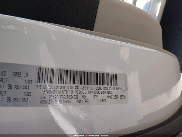 2C4RC1EG6JR154231 Chrysler Pacifica Touring L Plus