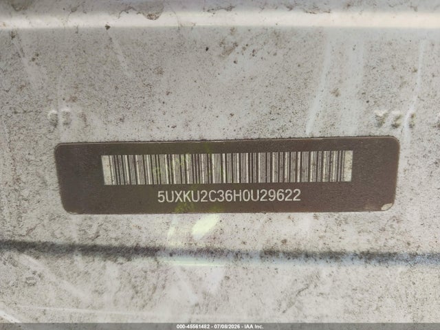 45561482 :رقم المزاد ، 5UXKU2C36H0U29622 vin ، 2017 Bmw X6 Xdrive35i مزاد بيع