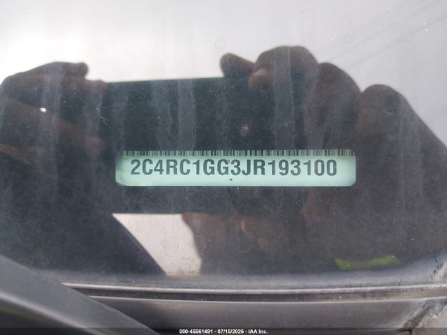 Продаж на аукціоні авто 2018 Chrysler Pacifica Limited, vin: 2C4RC1GG3JR193100, номер лоту: 45561491