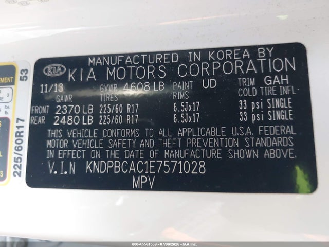 KIA Sportage Lx 2014 KNDPBCAC1E7571028 Image 9