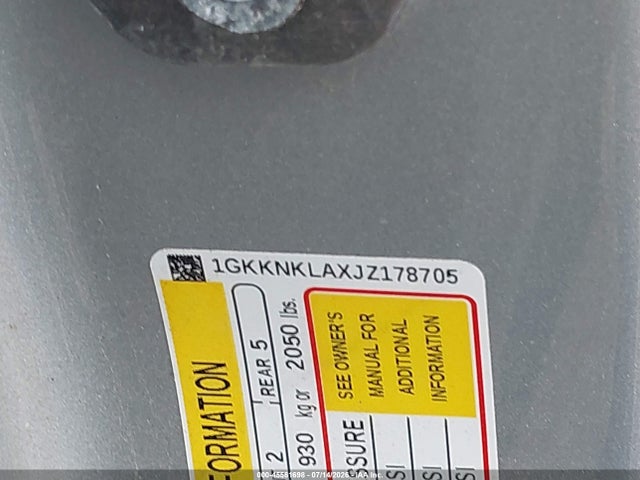 2018 Gmc Acadia Sle-1 მანქანა იყიდება აუქციონზე, vin: 1GKKNKLAXJZ178705, აუქციონის ნომერი: 45561698