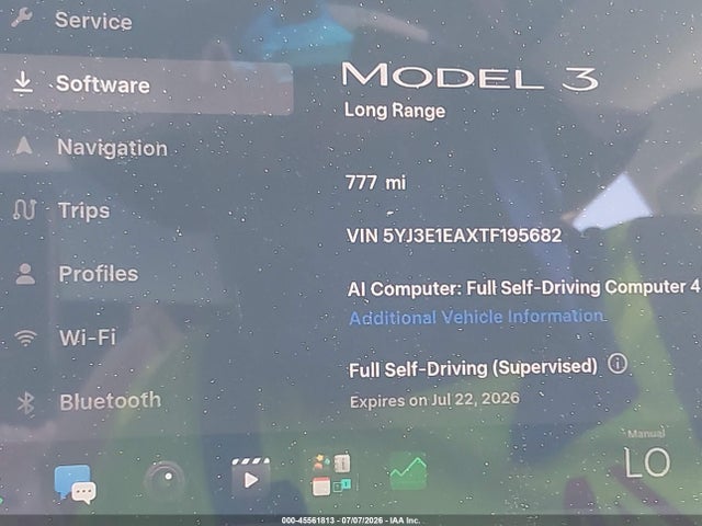 Aukcja sprzedaży 2026 Tesla Model 3 Premium Rear-wheel Drive/rear-wheel Drive, vin: 5YJ3E1EAXTF195682, numer aukcji: 45561813