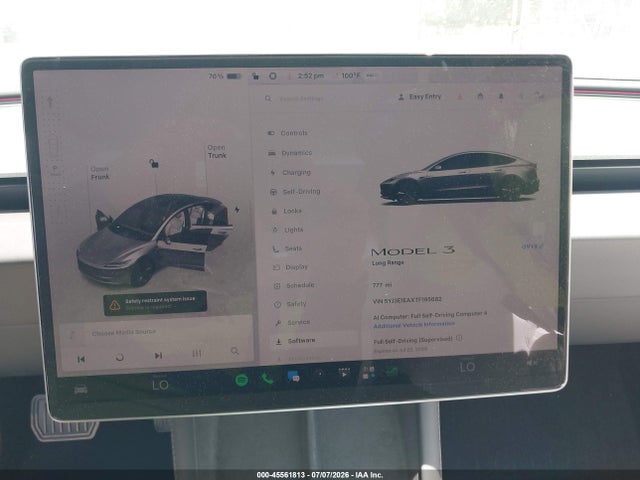 Aukcja sprzedaży 2026 Tesla Model 3 Premium Rear-wheel Drive/rear-wheel Drive, vin: 5YJ3E1EAXTF195682, numer aukcji: 45561813