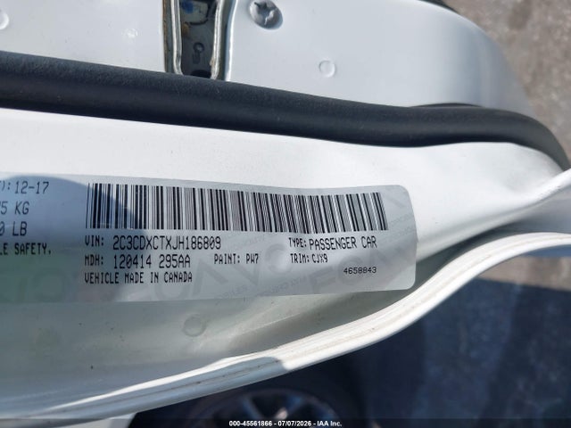 Продаж на аукціоні авто 2018 Dodge Charger R/t Rwd, vin: 2C3CDXCTXJH186809, номер лоту: 45561866