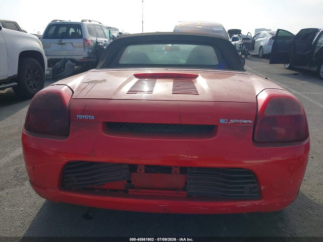 2001 Toyota Mr2 Spyder მანქანა იყიდება აუქციონზე, vin: JTDFR320810027186, აუქციონის ნომერი: 45561902