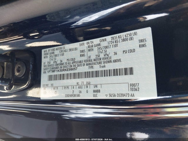 Ford F-150 Xl 2024 1FTMF1K50RKE99057 Image 9