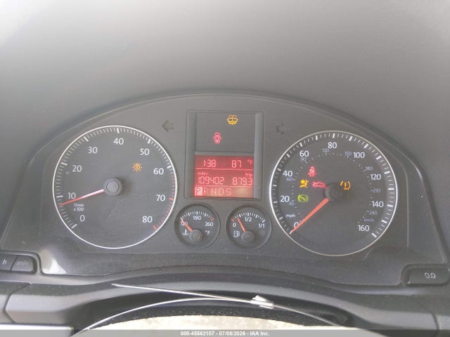 Продаж на аукціоні авто 2009 Volkswagen Jetta S, vin: 3VWJZ71K89M089875, номер лоту: 45562107