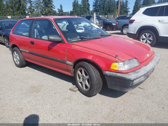 1988 Honda Civic Dx მანქანა იყიდება აუქციონზე, vin: 2HGED6452JH508519, აუქციონის ნომერი: 45562241