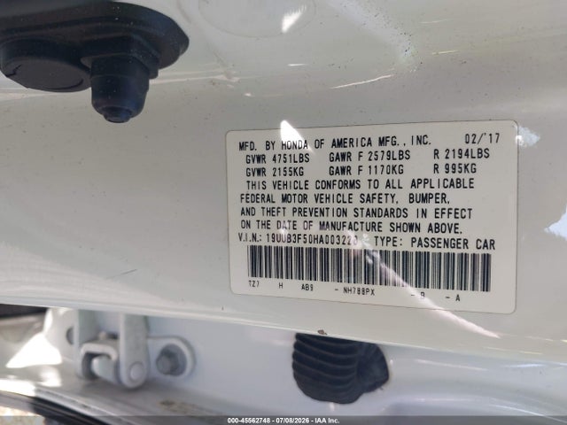 Aukcja sprzedaży 2017 Acura Tlx Technology Package, vin: 19UUB3F50HA003228, numer aukcji: 45562748