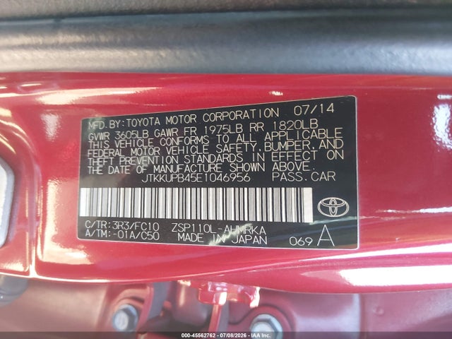 Scion XD 2014 JTKKUPB45E1046956 Image 9