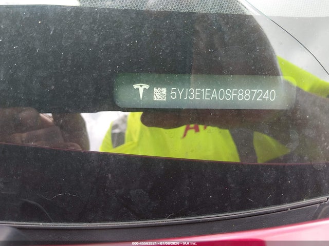 Aukcja sprzedaży 2025 Tesla Model 3 Long Range Rear-wheel Drive/standard Rear-wheel Drive, vin: 5YJ3E1EA0SF887240, numer aukcji: 45562821