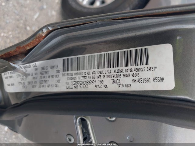 45562958 :رقم المزاد ، 1C6RR7GG0DS637870 vin ، 2013 Ram 1500 Slt مزاد بيع
