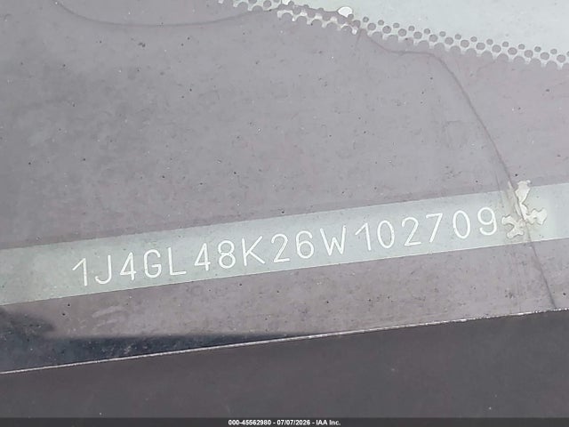 Продаж на аукціоні авто 2006 Jeep Liberty Sport, vin: 1J4GL48K26W102709, номер лоту: 45562980