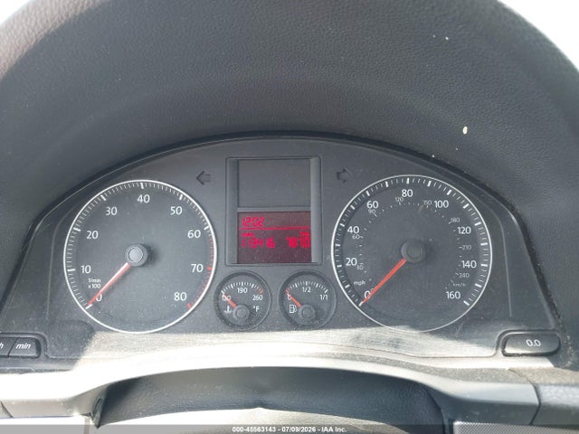 2009 Volkswagen Jetta S მანქანა იყიდება აუქციონზე, vin: 3VWJM71K39M007226, აუქციონის ნომერი: 45563143