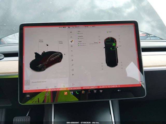 2018 Tesla Model 3 Long Range/performance მანქანა იყიდება აუქციონზე, vin: 5YJ3E1EB4JF098242, აუქციონის ნომერი: 45563547