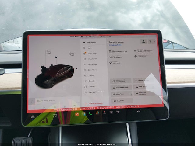 2018 Tesla Model 3 Long Range/performance მანქანა იყიდება აუქციონზე, vin: 5YJ3E1EB4JF098242, აუქციონის ნომერი: 45563547